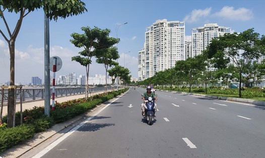 Một đoạn ngắn ven sông Sài Gòn tại phường Thạnh Mỹ Lợi, quận 2 được quy hoạch đúng chuẩn.
