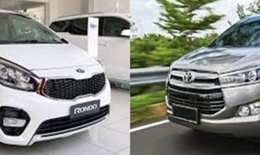 So sánh Toyota innova 2016 và Kia rondo 2016. Ảnh BD.