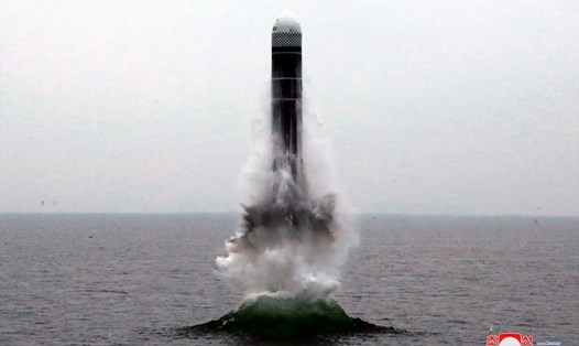 Hình ảnh vụ phóng tên lửa ngày 2.10 của Triều Tiên. Ảnh: KCNA.