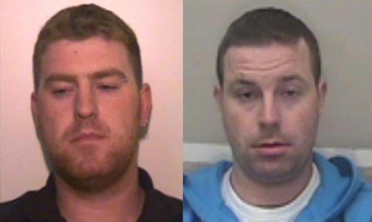 Ronan (trái) và Christopher Hughes (phải) bị cảnh sát truy nã. Ảnh: Cảnh sát Essex