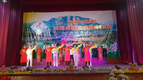 Một tiết mục tại Hội diễn. Ảnh: Hà Phương