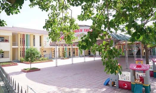 Trường Mầm non thị trấn Nam Đàn được xây dựng trên đất của Công ty Cổ phần Vật tư Nông nghiệp Nghệ An trả lại cho nhà nước. Ảnh: QĐ