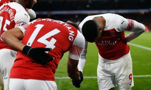 Bộ đôi Alexandre Lacazette và Pierre-Emerick Aubameyang đã ghi 87 bàn thắng cho Arsenal kể từ khi đến Anh. Ảnh: Getty