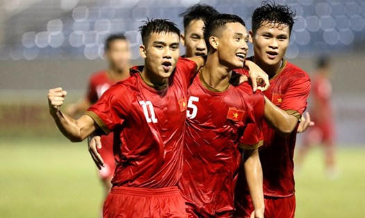 U21 Việt Nam đánh bại đối thủ Đại học Hanyang, đội bóng HLV Park Hang-seo từng khoác áo thời sinh viên với tỉ số 4-1. Ảnh: VFF