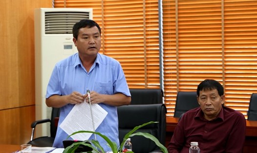 Phó Chủ tịch UBND tỉnh Lai Châu Giàng A Tính phát biểu tại hội nghị. Ảnh: T.T