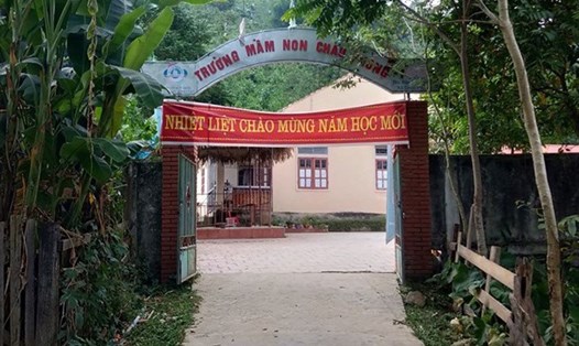 Trường mầm non xã Châu Phong, nơi cô Thanh công tác. Ảnh: PV