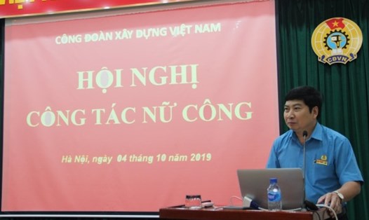 Đồng chí Phạm Xuân Hải, Phó Chủ tịch Công đoàn Xây dựng Việt Nam khai mạc Hội nghị.