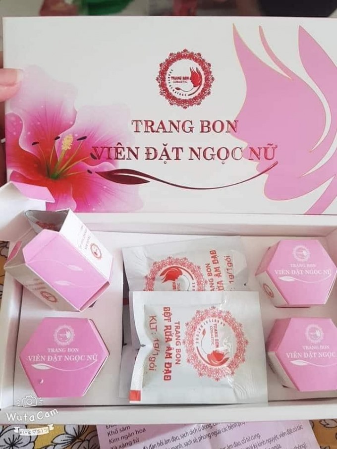 Sản phẩm Viên đặt Ngọc nữ Trang Bon. Ảnh CTV