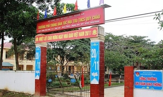 Trường phổ thông dân tộc nội trú THCS Quỳ Châu (Nghệ An). Ảnh: Việt Hòa