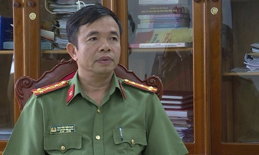 Đại tá Nguyễn Tiến Nam, Phó Giám đốc, Thủ trưởng Cơ quan An ninh điều tra Công an Hà Tĩnh.