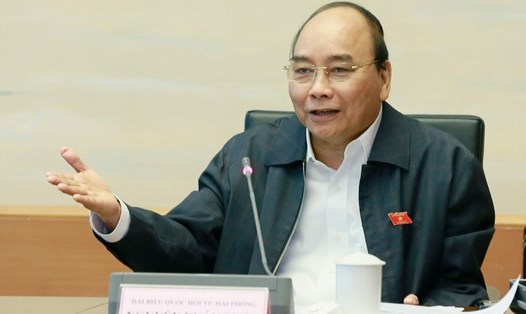 Thủ tướng Nguyễn Xuân Phúc phát biểu tại buổi họp tổ về Dự án Luật Đầu tư theo hình thức đối tác công tư (PPP).
