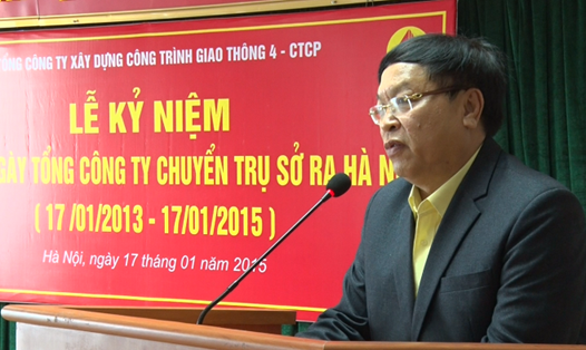 Ông Nguyễn Quang Vinh, Bí thư Đảng ủy, Phó tổng giám đốc Công ty cổ phần Tập đoàn Cienco 4 (Cienco 4). Ảnh: TA