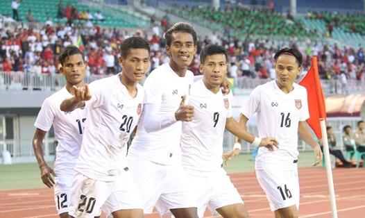 ĐT Myanmar có chiến thắng đầu tiên ở vòng loại World Cup 2022 sau khi đánh bại Tajikistan với tỉ số kịch tính 4-3. Ảnh: FIFA
