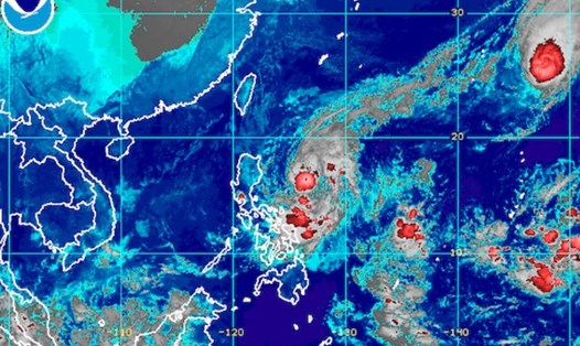 Hình ảnh vệ tinh của cơn bão nhiệt đới Ramon (Kalmaegi). Ảnh: NOAA.