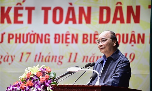 Thủ tướng Nguyễn Xuân Phúc phát biểu tại Ngày hội. - Ảnh: VGP/Nhật Bắc