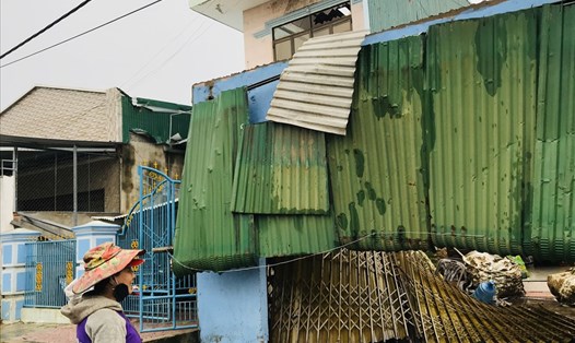 Quảng Ngãi thiệt hại nặng nề do bão số 5. Ảnh: Thanh Chung