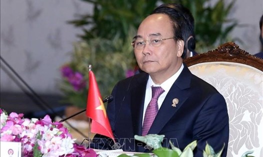 Thủ tướng Nguyễn Xuân Phúc tại phiên họp. Ảnh: TTXVN.