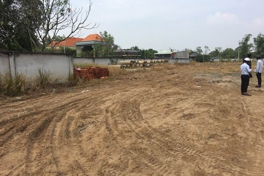 Một dự án "ma" của Hoàng Kim Land được triển khai tại huyện Bình Chánh, TP.HCM. Ảnh: LDO.