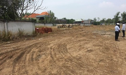 Một dự án "ma" của Hoàng Kim Land được triển khai tại huyện Bình Chánh, TP.HCM. Ảnh: LDO.