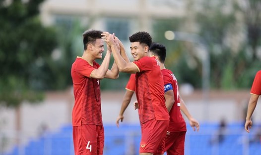Đức Chinh có 4 pha lập công trong chiến thắng 6-0 của U22 Việt Nam trước U22 Brunei. Ảnh: G.A