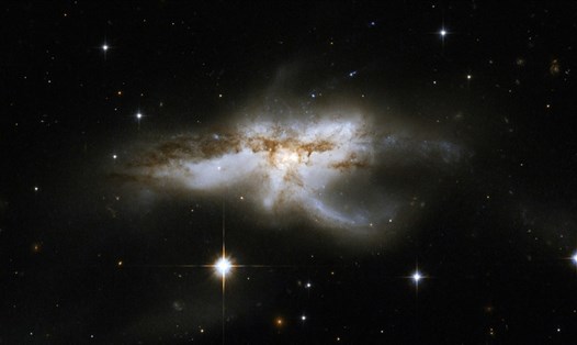 Hình ảnh thiên hà NGC 6240. Ảnh: NASA
