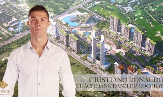 Tập đoàn Thành Đô (tên gọi khác là Empire Group) từng mời cầu thủ Ronaldo dự sự kiện quảng bá cho Cocobay Đà Nẵng tại Madrid, Tây Ban Nha. Ảnh: Cocobay