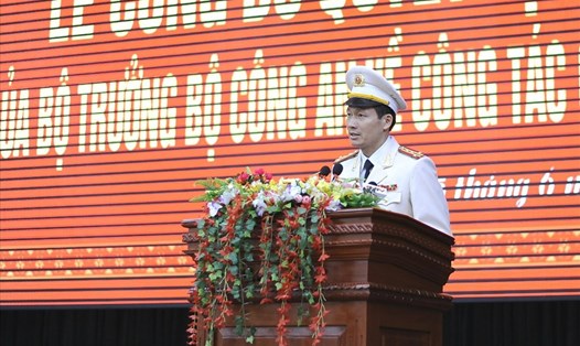 Đại tá Vũ Hồng Văn khi được bổ nhiệm làm giám đốc Công an tỉnh Đắk Lắk_Ảnh: Hữu Long