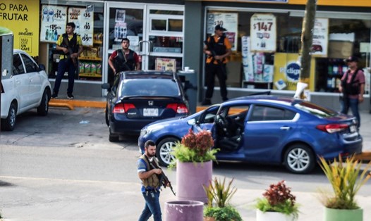 Băng đảng ma túy đụng độ với lực lượng chính phủ Mexico ở Culiacan, bang Sinaloa, Mexico ngày 17.10.2019. Ảnh: Reuters