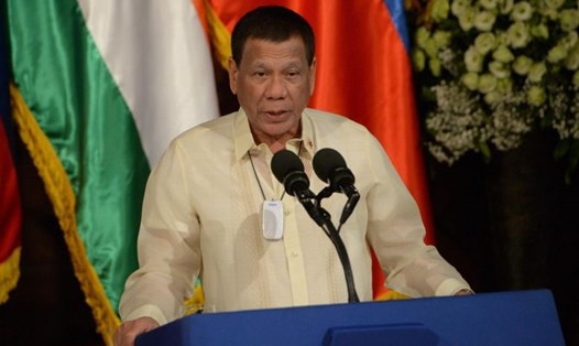 Tổng thống Rodrigo Duterte. Ảnh: AFP.