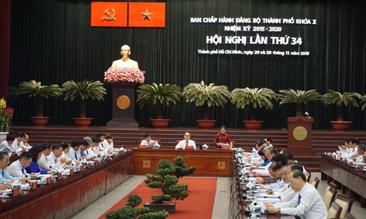 Hội nghị lần thứ 34 Ban Chấp hành Đảng bộ TPHCM khóa X.  Ảnh: M.Q