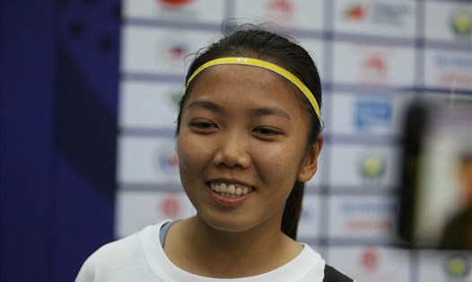 Tuyển thủ nữ Huỳnh Như cho rằng chiến thắng 6-0 mới chỉ là tạm chấp nhận được. Ảnh: HOÀI THU