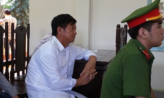 Ông Mai Thanh Tâm tại phiên tòa ngày 27.11. Ảnh: K.Q