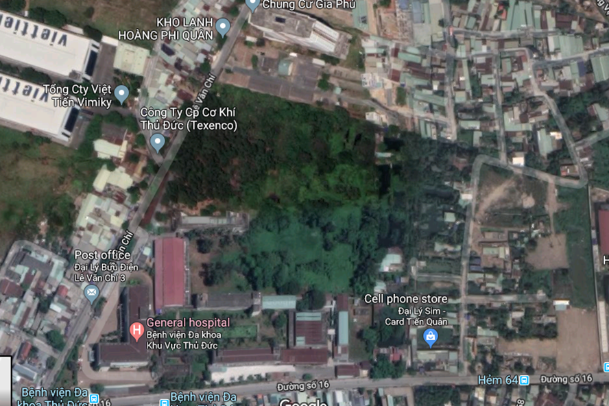 Khu đất thuộc Đại học Quốc gia TPHCM bị Angel Lina biến thành dự án của mình để bán ra lừa khách hàng.