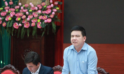 Ông Trần Xuân Hà, Phó Ban Tuyên giáo Thành uỷ Hà Nội tại Hội nghị giao ban báo chí ngày 5.11. Ảnh: Phạm Đông