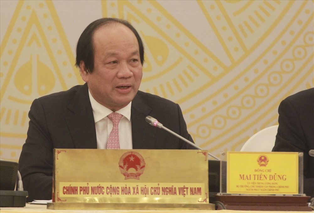 Bộ trưởng, Chủ nhiệm Văn phòng Chính phủ Mai Tiến Dũng. Ảnh Trần Vương