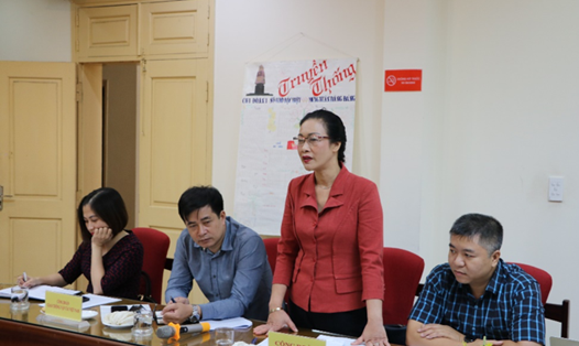 Đồng chí Phạm Thanh Bình – Chủ tịch Công đoàn Y tế Việt Nam, Trưởng đoàn Khảo sát - phát biểu kết luận của buổi làm việc.