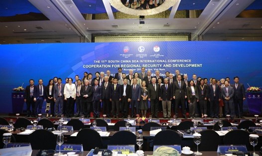 Các đại biểu tham dự Hội thảo Khoa học Quốc tế về Biển Đông lần thứ 11. Ảnh: BTC