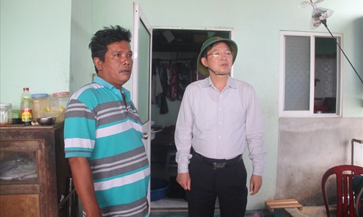 Chủ tịch UBND tỉnh Bình Định kiểm tra công tác chống bão.