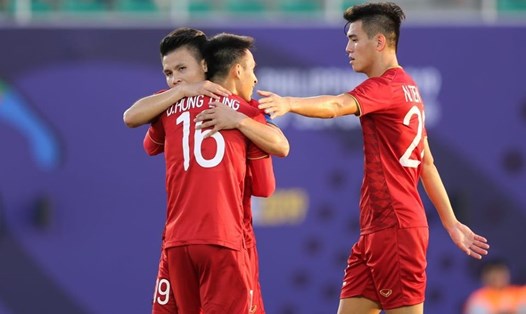 U22 Việt Nam sẵn sàng cho trận đấu với U22 Indonesia. Ảnh: D.P