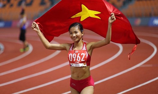 Nguyễn Thị Oanh có thêm Huy chương Vàng. Ảnh: D.P