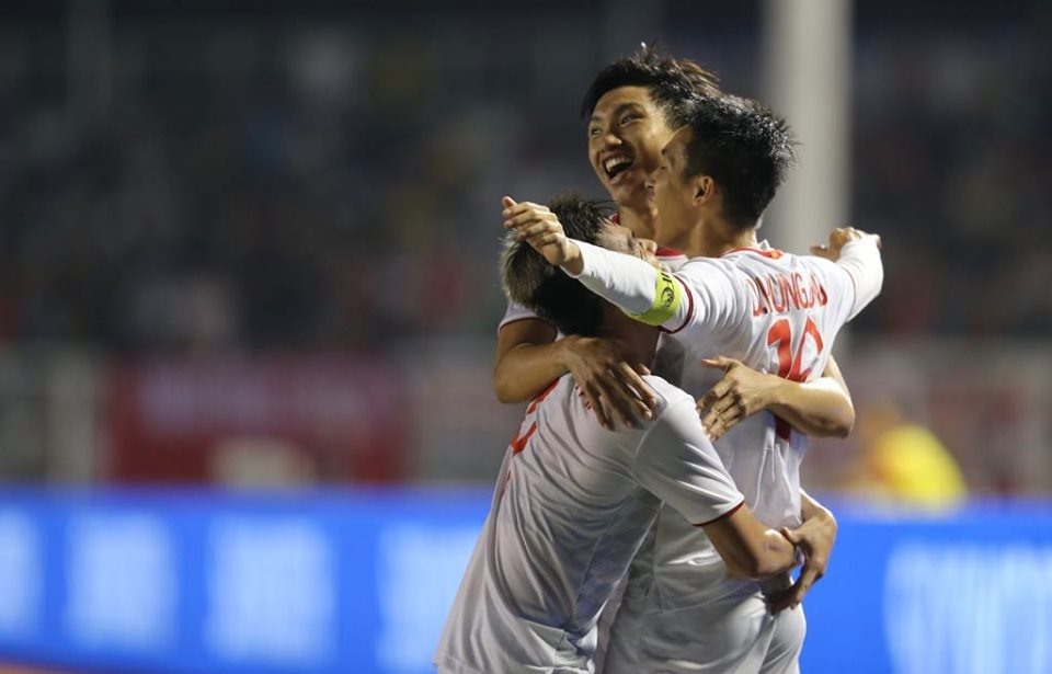 U22 Việt Nam đã giành chiến thắng ấn tượng. Ảnh: D.P