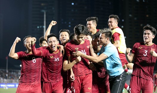 Nhiều cầu thủ U22 Việt Nam vừa giành tấm HCV SEA Games 30 có cơ hội cạnh tranh Quả bóng vàng 2019. Ảnh: D.P