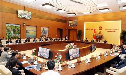 Phiên họp thứ 40 của Ủy ban Thường vụ QH đã quyết định việc sát nhập huyện Hoành Bồ vào TP. Hạ Long  (Quảng Ninh). Ảnh: TTXVN