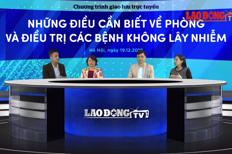 Chương trình giao lưu trực tuyến "Những điều cần biết về phòng và điều trị các bệnh không lây nhiễm".
