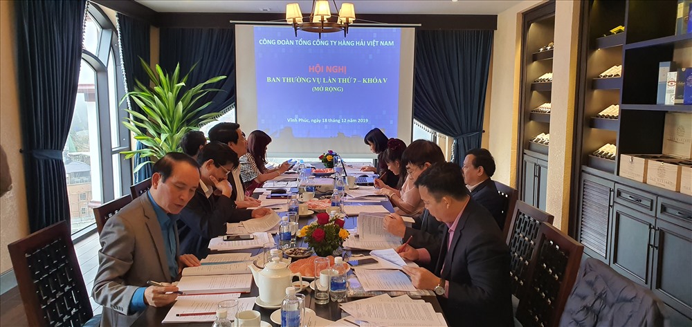 Quang cảnh Hội nghị Ban Thường vụ Công đoàn Tổng Công ty Hàng hải lần thứ VII. Ảnh: N.P