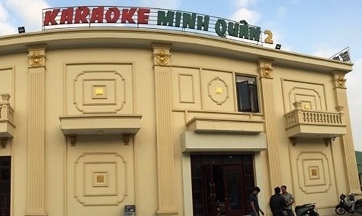 Cơ sở karaoke Minh Quân 2, huyện Thuỷ Nguyên, Hải Phòng. Ảnh CA HP