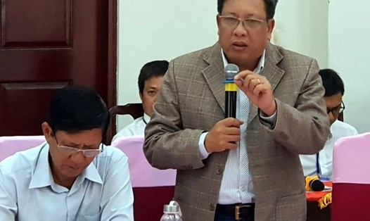 Ông Lê Thanh Tùng, Cục Trồng trọt, Bộ NNPTNT khẳng định sẽ xét đặc cách công nhận giống cho lúa ST25 trước Tết nguyên đán. Ảnh: Nhật Hồ