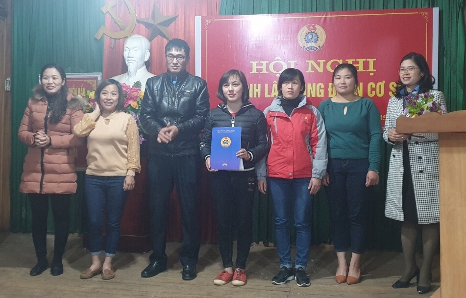 Lễ thành lập. Ảnh:LĐLĐ