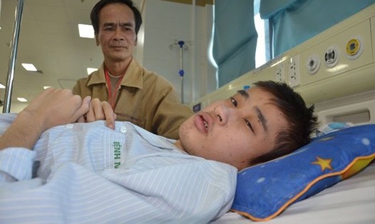 Anh Nguyễn Trường Giang mắc bệnh tim phức tạp, cần tiền trị.