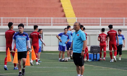 Huấn luyện viên Park Hang-seo đang hướng đến mục tiêu giành vé Olympic 2020. Ảnh: VFF